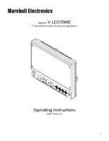 Marshall V-LCD70MD- Manual